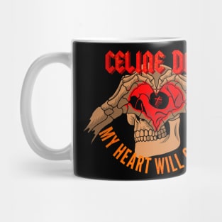 Skull love celine dion Mug